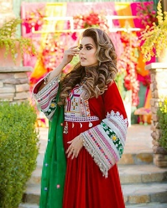 Salwar Kameez Azul Afgano Kuchi Hecho a Mano 2023, Tradicional, Bordado, para Mujer, FI-MD-1491 ¡Gran Venta! - Product Image 6