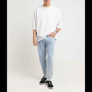 Camiseta de Jersey Transpirable de Manga Corta para Hombre, Estilo Urbano, Corte Regular, Diseño Sólido, Personalizada al por Mayor, de Poliéster y Algodón - Product Image 4