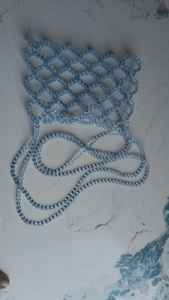 Pochette brodée de grosses perles noires et blanches, faite à la main, motif floral artisanal, sacs pour femmes> sacs à main - Product Image 5