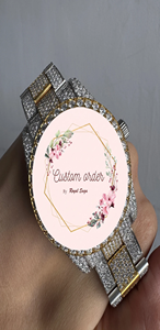 นาฬิกาเพชรโมอิสซาไนต์แบบกำหนดเองสำหรับผู้ชาย ดีไซน์หรูหราสไตล์ฮิปฮอป เครื่องประดับสแตนเลสสตีล - Product Image 4