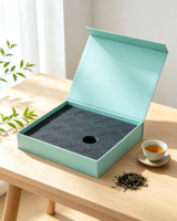 Boîte en papier rigide haut de gamme personnalisée, imprimée avec des matériaux recyclés écologiques, en forme de livre, avec pelliculage mat, rabat magnétique, recyclable
