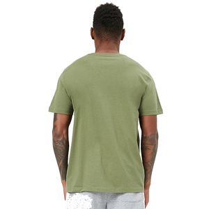 Nouveaux T-shirts décontractés pour hommes, style personnalisé, col rond, manches courtes, tricotés, 100% coton, séchage rapide, respirants, coupe classique - Product Image 4