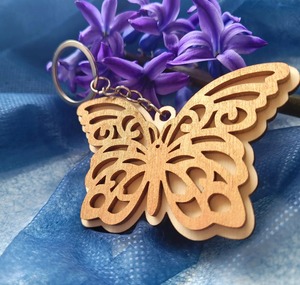 Laser Cut Wooden <b>Key</b> Chains Engraved Style Wooden <b>Key</b> Chains Intricate Finish Wooden <b>Key</b> Chains <b>Custom</b> Factory Wholesale Wooden - Product Image 1