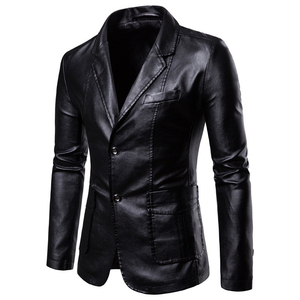 Custom Design Fashion Classic <b>Leather</b> Motorcycle <b>Jacket</b> Front <b>Men</b> Slim Fit Genuine Cowhide Streetwear Windproof Eco-Friendly - Product Image 3