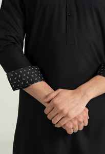 Conjunto de Moda Desi Personalizado al por Mayor para Hombre, Transpirable, 100% Algodón, Shalwar Kameez, Tallas Grandes, Conjuntos Masculinos, Vestido Informal Islámico Pakistaní - Product Image 5