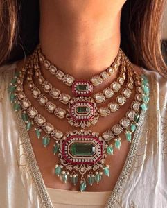 Indian Traditional Pastel Green Multi-Layer Gold Plated Bridal Wedding Engagement Party Wear Necklace Earring Set Bulk Product - Product Image 3