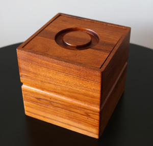 Seau à glace de luxe en bois d'acacia, double paroi isolée, avec couvercle et poignée en métal, vente flash - Product Image 4