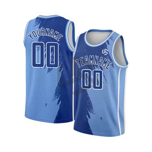 Maillot de basket personnalisé en gros - Nouveau design respirant, séchage rapide, antibactérien, manches courtes, unisexe, 100% polyester - Product Image 1