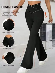 High Waisted Tummy Control, Thermal Thick Bootleg <b>Leggings</b>, <b>Butt</b> <b>Lifting</b>, Winter Workout Pants for Women Wholesale Summer Plus - Product Image 5