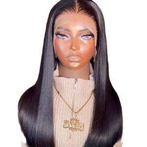 Peluca Super Doble Dibujada de 100% Extensiones de Cabello Humano Virgen Natural Sin Procesar Hueso Liso Naranja Procesamiento Químico - Product Image 1