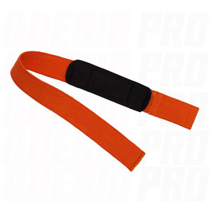 WEIGHT LIFTING <b>STRAPS</b> ORANGE NEOPRENE PADDED WRIST SUPPORT <b>STRAPS</b> HEAVY DUTY GYM LIFTING GRIP ASSIST HOOK POWER TRAINING FITNESS - Product Image 2