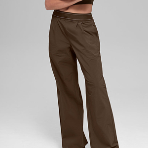 Pantalon de jogging décontracté pour femme, taille haute, coupe droite, avec cordon élastique, coupe ample, pour le yoga - Product Image 4