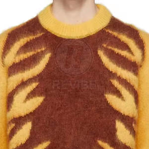 Suéter de Mohair Tejido de Invierno de Diseño Popular, Logotipo Personalizado, Tacto Suave y Ligero, Suministro OEM con Colores y Tallas Personalizadas - Product Image 5