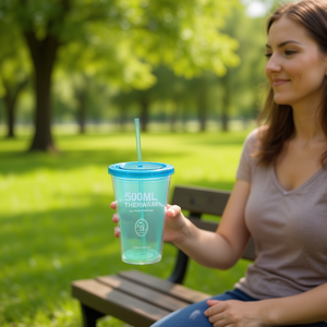 Bouteille isotherme en plastique de 500 ml avec modèle Canita 3STD - Product Image 3