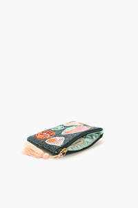 Rainbow Seed <b>Beaded</b> Money Makeup Coin Credit Gift Card Pouch From India Handmade Coin Purse for Women and Girls - Product Image 2