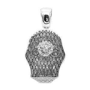 จี้เงินแท้ 925 คุณภาพสูงสั่งทำพิเศษ ประดับเพชรโมอิสซาไนต์ รูปหัวกะโหลกโจรสลัด สไตล์ฮิปฮอป - Product Image 4