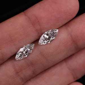 Par de Diamantes Cultivados en Laboratorio con Corte Marquesa de 0.50 a 2.00 Quilates, Certificados por IGI, Piedras Sueltas para la Fabricación de Joyas y Regalos - Product Image 4