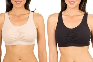 Women Comfort Sports <b>Bra</b> Soft Support <b>Stretch</b> Running Workout Training Fitness Wear Top - Product Image 2