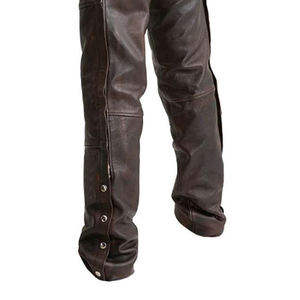 Pantalones de cuero para motocicleta, unisex, para todas las estaciones, ajuste personalizable, transpirables, impermeables, cortavientos, talla grande, alta calidad, para motociclistas y jinetes. - Product Image 3
