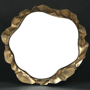 Espejo Decorativo de Pared Redondo de Aluminio de Alta Calidad, Atractivo, Chapado en Oro, Accesorios para Colgar en la Pared - Product Image 2