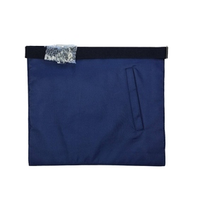 Delantal Masónico de la Logia Azul para Maestro Masón con Escuadra y Compás Bordados y el Ojo que Todo lo Ve - Product Image 2