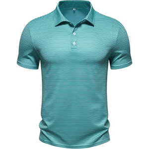 Camiseta de Golf de Alto Rendimiento para Hombre, 100% Poliéster, Transpirable, Absorbe la Humedad, Secado Rápido, Manga Corta, Ropa Deportiva - Product Image 1