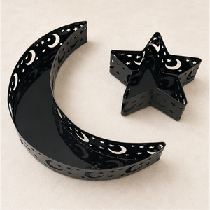 Bandeja de Metal con Diseño de Luna y Estrella para Decoración de Ramadán, Plato de Servir Hueco de Hierro para Eid Mubarak, Decoración Islámica para Mesa del Hogar - Product Image 1