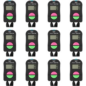 2025 entretenimiento deportivo contador de cuenta de mano electrónico 4/12 Uds. Cordón de contador de clicker para Golf Fish Lap agregar resta - Product Image 1