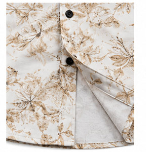 Camisa de Diseño Abstracto para Hombre, Camisa de Uso Diario con Tela Ligera y Transpirable de Mezcla de Algodón - Product Image 5
