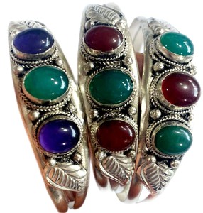 Stone Set White Metal <b>Bangles</b> - Product Image 4