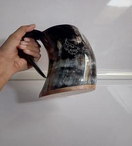 Handmade Eco-Friendly Viking Buffalo Horn Drinking Mug Natural Shape Animal Modern <b>Beer</b> Coffee Home Decor Collectible Gift - Product Image 2