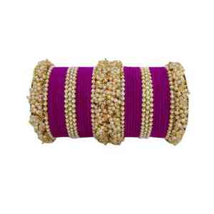 Ensemble de bracelets de mariage islamiques tendance et luxueux pour femmes, bijoux traditionnels indiens et pakistanais Kundan Chura, finition hautement polie - Product Image 2