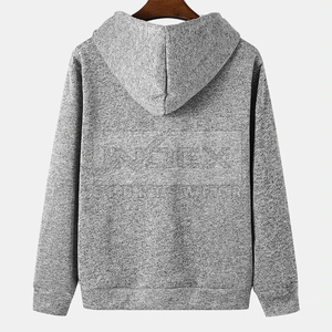JAOEX Sweat-shirt à capuche pour homme, gris à carreaux, avec poche, coupe ajustée, décontracté, pour l'automne - Product Image 4