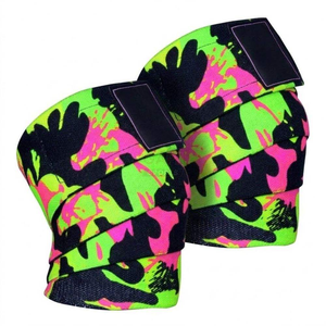 New Design Knee <b>Wraps</b> Compression Elastic Support Gym Fitness Knee <b>Wraps</b> For Training - Product Image 1