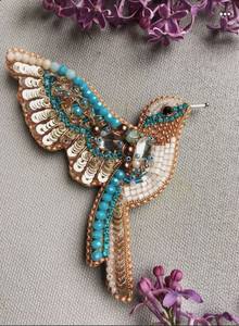 Unique Handmade Embroidery Beaded Brooch Inspired by Botanical Floral Art Design Luxury Embroidery Beaded Brooch Handcrafted Dec - Product Image 6
