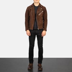 Chaqueta de Cuero Genuino para Hombre, Chaqueta de Motero de Primera Calidad, Estilo Vintage, Abrigo Informal, Duradera y Elegante, Perfecta para Uso Diario - Product Image 1