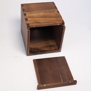 Boîte à mouchoirs en bois personnalisée de luxe, organiseur pour restaurant, petit porte-serviettes en bambou pour table, boîtes à mouchoirs - Product Image 1