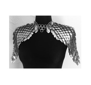 Reliable Manufacturer Flexible Metal <b>Chainmail</b> Armor <b>Top</b> Lightweight Design For Comfortable All Day Costume Wearing - Product Image 6