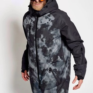 Traje de Esquí Personalizado Unisex con Diseño de Camuflaje, Mono para Esquí de Fondo, Impermeable, Cortavientos, con Cremallera y Capucha - Product Image 4