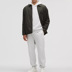 Sudadera con capucha de algodón grueso de calidad al por mayor para hombre, con estampado personalizado de lujo, con cremallera, anti-bolitas, de gran tamaño - Product Image 2