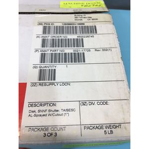 AMAT 0021-17725 REV 002, DISCO DE CERRADURA, SNNF ESC - Equipo y piezas de semiconductores de confianza globales en el mercado - Product Image 2