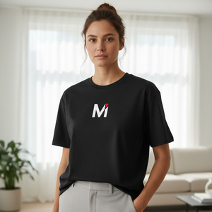 เสื้อยืดคอตตอนทรงบ็อกซี่ผู้ชาย เนื้อผ้าหนา ทรงหลวมไหล่ตก สไตล์สตรีทแวร์ พิมพ์โลโก้แบรนด์ได้ตามสั่ง เสื้อเปล่าไซส์ใหญ่ - Product Image 6