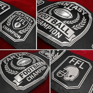 Cinturón de Campeonato Personalizado Premium para Lucha Libre, Boxeo, MMA, con Correa de Cuero, Placas Metálicas Doradas y Logotipo Personalizado - Product Image 6