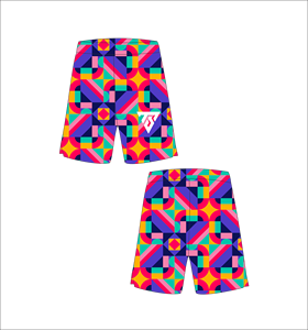Custom <b>Men</b> Colorful Geometric Basketball Shorts Sublimation Printed Mesh Sports <b>Trunks</b> Quick Dry Gym Training Fitness Wear - Product Image 3