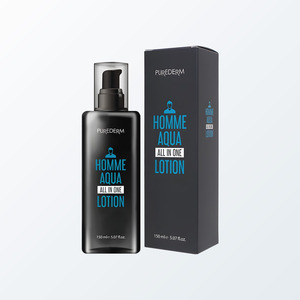 Crema hidratante facial Puredeom Homme Aqua All-in-One Lotion 150ml, producto coreano para el cuidado de la piel, hidratante corporal. - Product Image 5