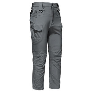 Customized Logo Multi Pockets Large Size Men's <b>Work</b> Pants Daily Outdoor <b>Elastic</b> Waterproof Pants Training Tactical <b>Trousers</b> Men - Product Image 1