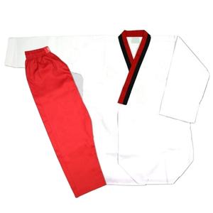 Dobok WTF Personalizable para Adultos, Uniforme de Taekwondo de Algodón Resistente de 220g, Blanco, Negro, Amarillo, Rojo, Pantalones Cortos, Servicio OEM, Logotipo Personalizado - Product Image 3