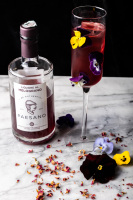 Paesano Meilleure liqueur italienne de grenade de Sicile vermillon 100ml en bouteille, artisanale d'Italie, teneur en alcool de 0,17%, parfaite