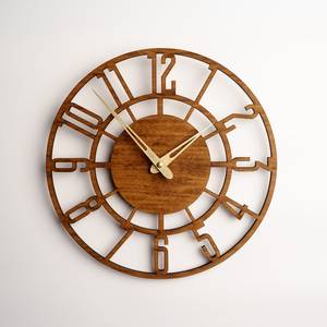 Reloj de Madera Hecho a Mano, Decoración de Pared con Reloj de Madera, Reloj de Pared Grande de Madera, Reloj de Pared de Madera con Números, Reloj de Pared de Madera - Product Image 1