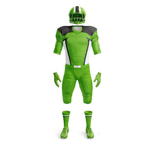 Jersey de Fútbol Americano Personalizado de Alta Calidad en Dos Tonos, Uniforme Profesional para Adultos con Mangas Cortas - Product Image 3